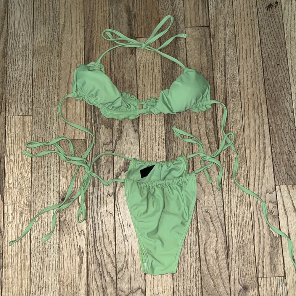 Small Green String Bikini